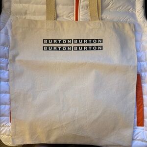 Burton Beige Canvas Tote Bag